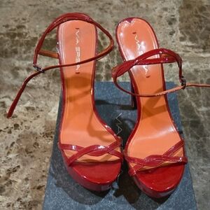 Via SPIGA Red Strappy Heels/Sandals